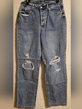Wild Fable Women's Super Hi Rise Distressed Jeans size 10